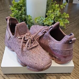 Purple Sparkley Sneakers Size 1